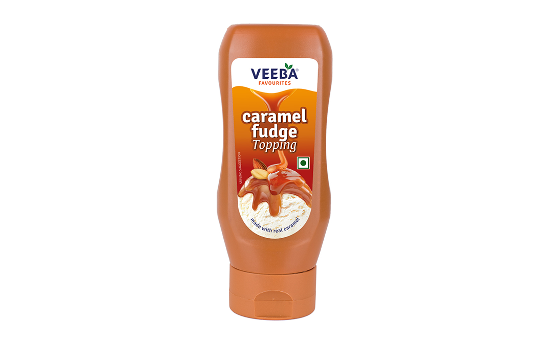 Veeba Caramel Fudge Topping    Plastic Bottle  380 grams